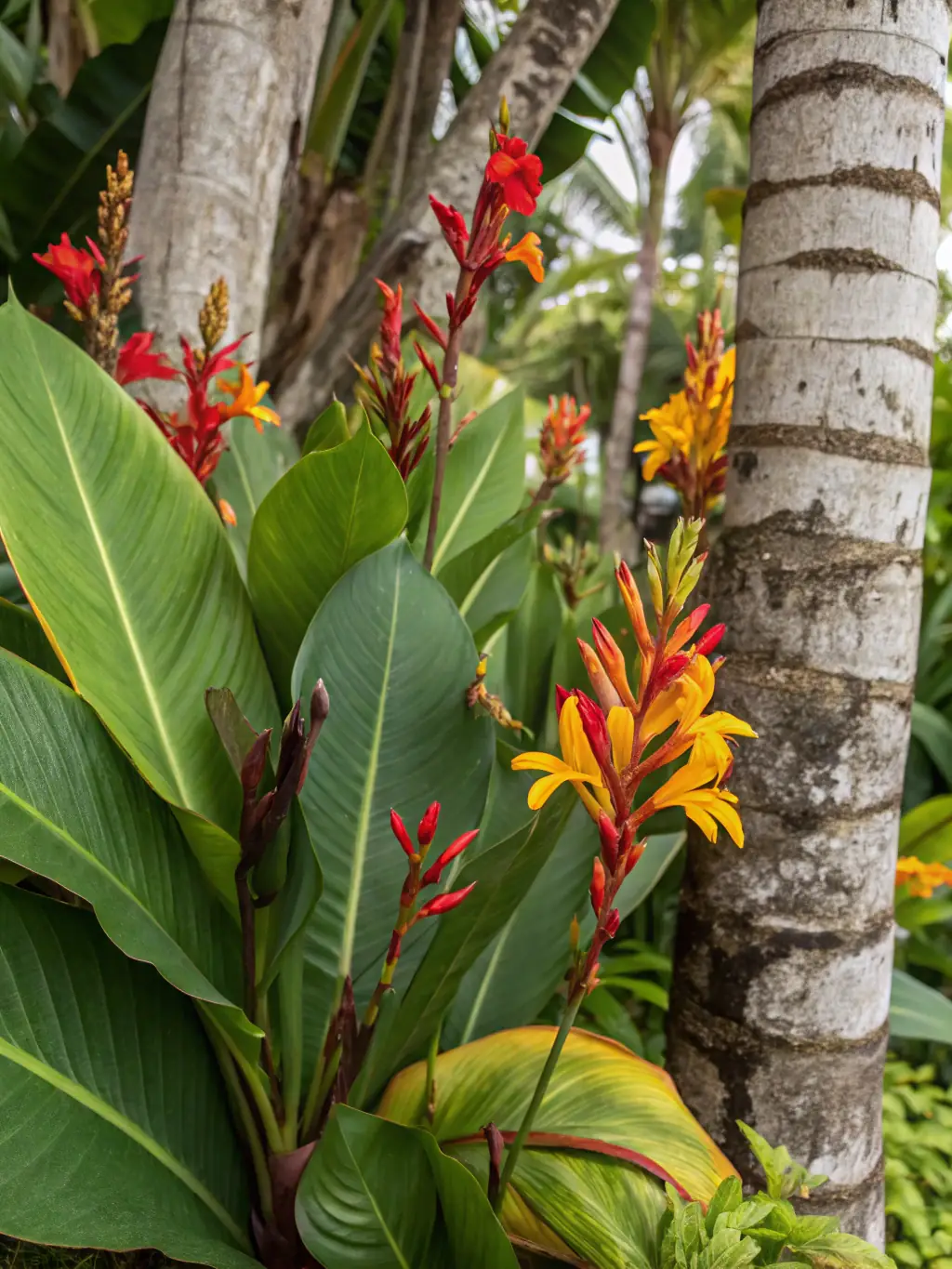 A close-up shot of a rare plant species being documented in its natural habitat, highlighting the importance of biodiversity conservation.